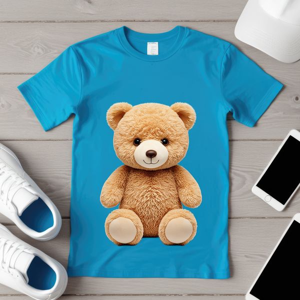 Cuddly Teddy Bear PNG A high-resolution PNG image of a small, cuddly teddy bear with a clear background.