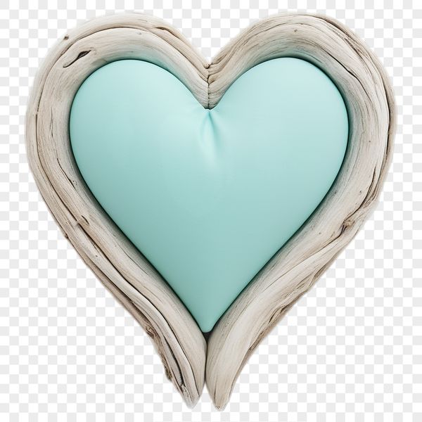 A large, high-resolution transparent PNG image of a single heart icon.