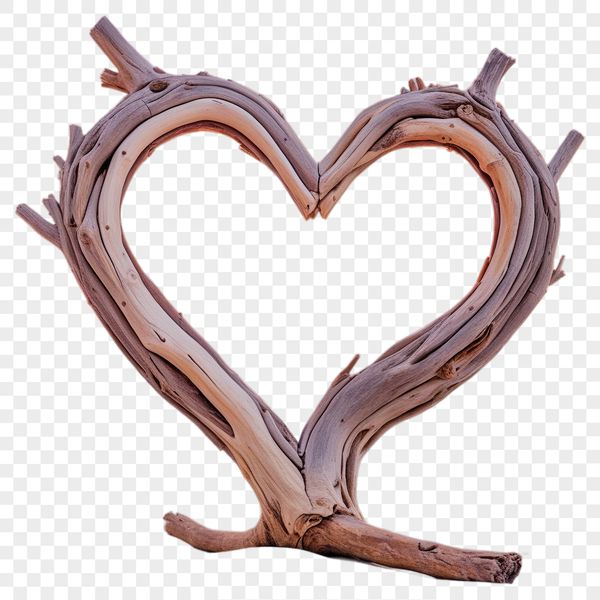 A transparent PNG heart graphic with a clear background, ideal for sublimation printing.