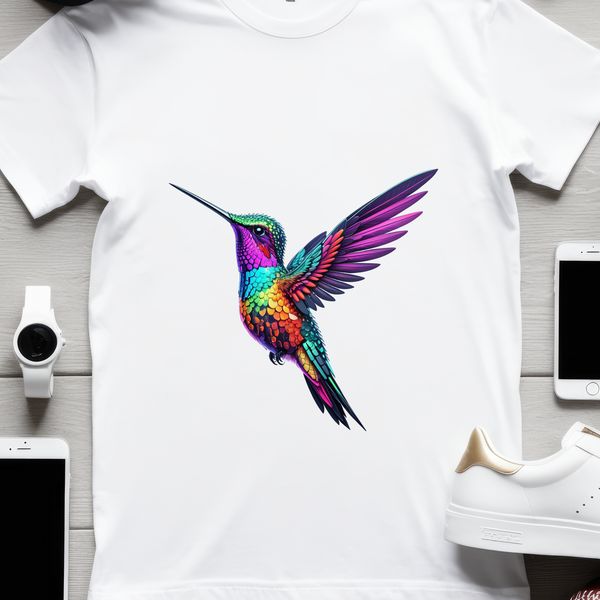 Free Translucent Hummingbird Image A clear image of a Hummingbird in flight, with a transparent background for easy use.