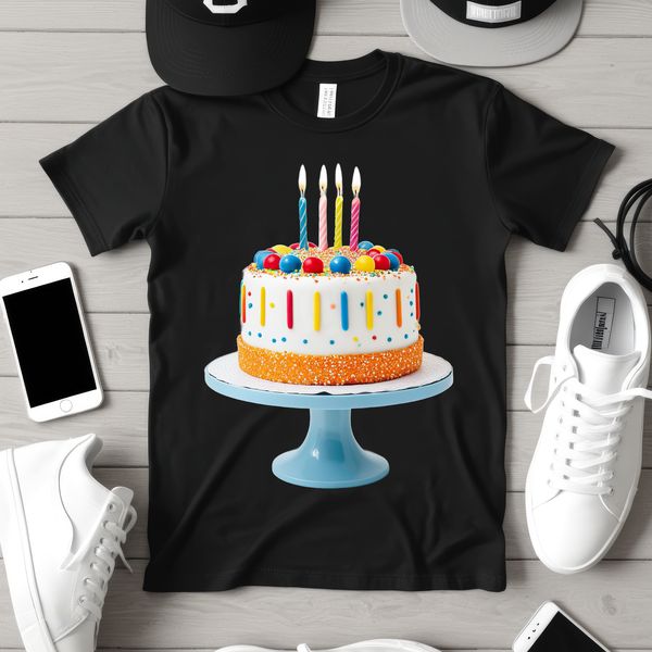 Transparent Cake Design PNG A high-resolution transparent image of a birthday cake with clear background.