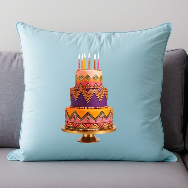 Delicious Birthday Cake Design A high-resolution transparent PNG image of a birthday cake with a clear background.