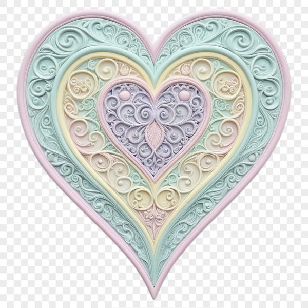 Heart graphic with clear background, suitable for personal or commercial use.