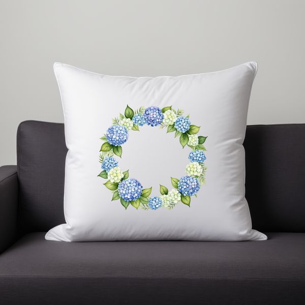 Beautiful Wreath Clipart for Print A floral wreath designed with high resolution flowers in a clear background, ideal for sublimation printing.