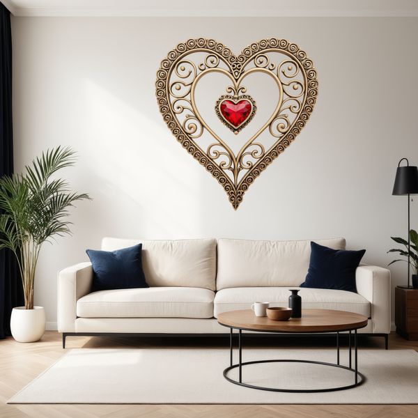 High Resolution Clear Background Heart A transparent PNG image of a stylized love heart symbol on a clear background.