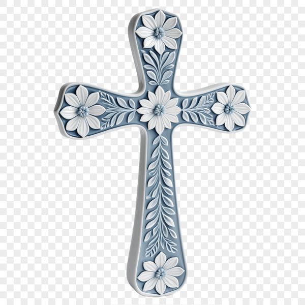 Transparent Cross PNG Image A high-resolution illustration of a Crucifix in a simple and subtle design.