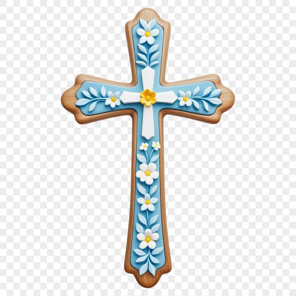 A high-resolution transparent png image of a crucifix with a clean background.