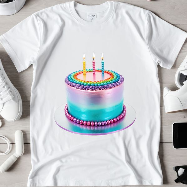 Sweet Celebration Cake A large, clear background image of a delicious-looking birthday cake suitable for commercial use or personal projects.