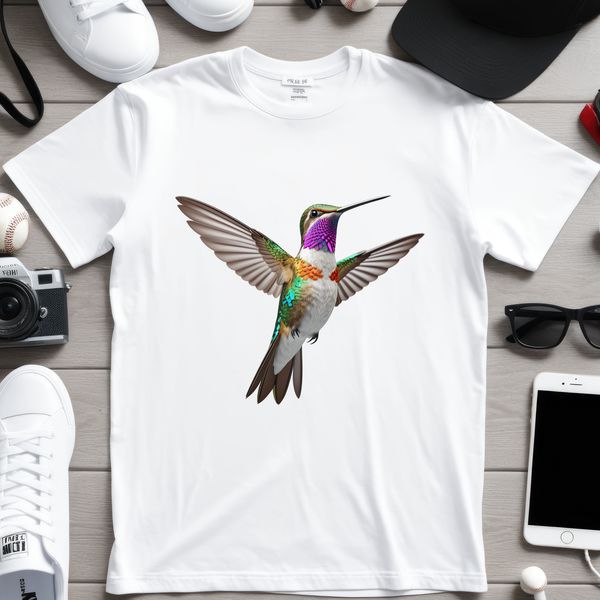 A transparent PNG image of a hummingbird in mid-flight, suitable for commercial or personal use.