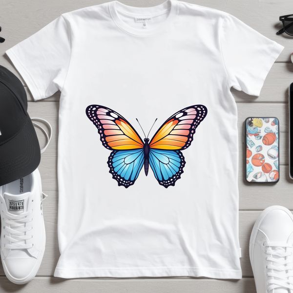 Colorful Butterfly PNG Image A high-resolution transparent PNG image of a colorful butterfly with a clear background.