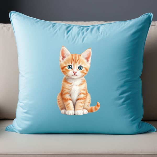Whiskered Cutie in Action A young domestic cat in a playful pose, suitable for personal or commercial use.