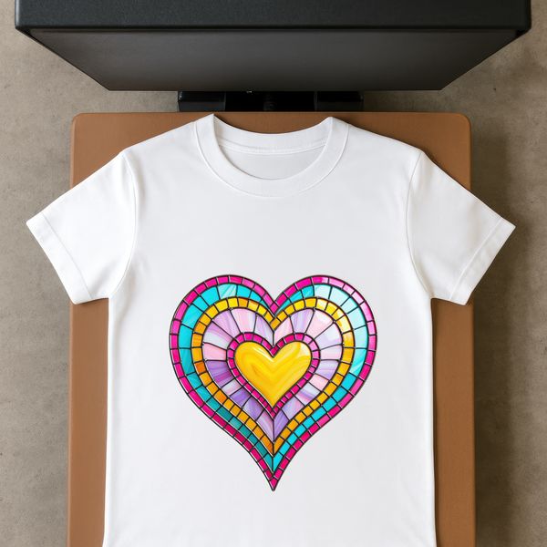 Simple Love Symbol Illustration A clear background digital illustration of a love heart in a simple design.