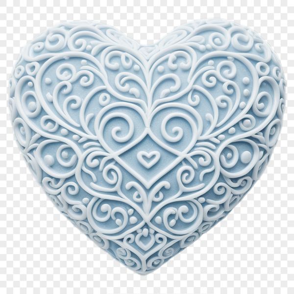 A simple heart symbol with a transparent background, ideal for graphic design projects.