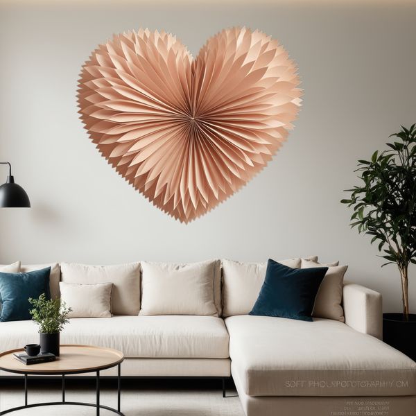 A high-resolution PNG image of a stylized heart with a clear background.