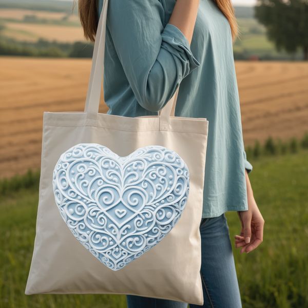 A clear illustration of a heart with a transparent background.