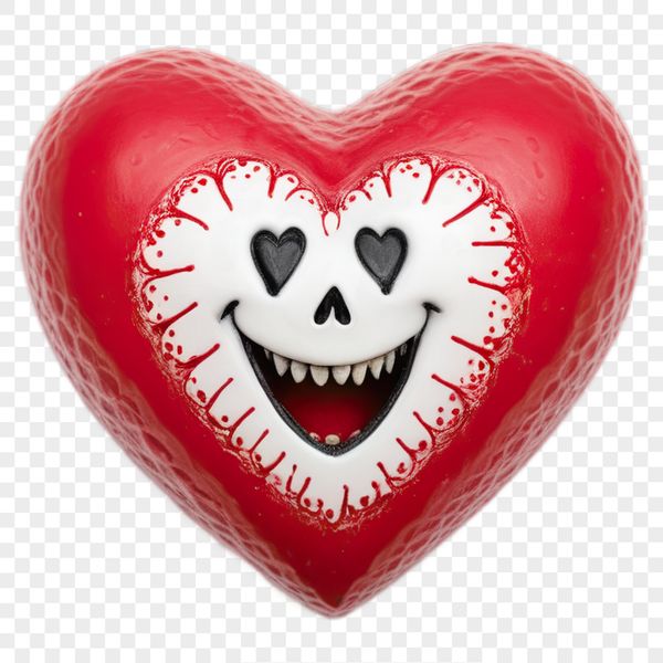 Clear Heart Icon with Transparent Background Heart symbol with clear transparent background, suitable for sublimation printing and personal use.