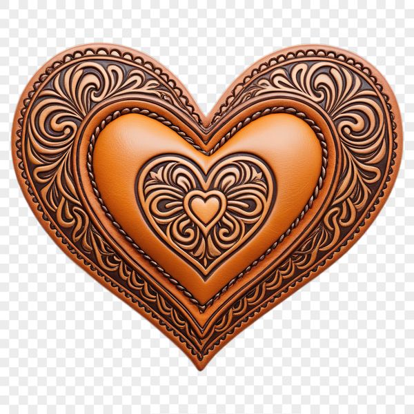 A free download PNG image of a stylized love heart, suitable for commercial or personal use.