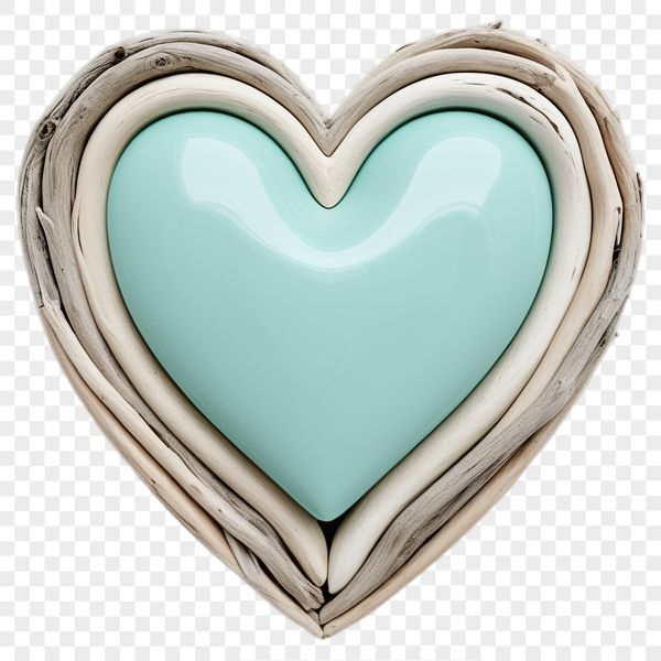 A transparent PNG heart graphic with a clear background, suitable for sublimation printing or digital applications.