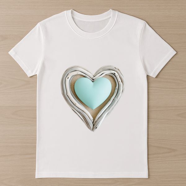 Transparent Love Heart Graphic A transparent heart icon with a clear background suitable for sublimation printing or DIY projects.
