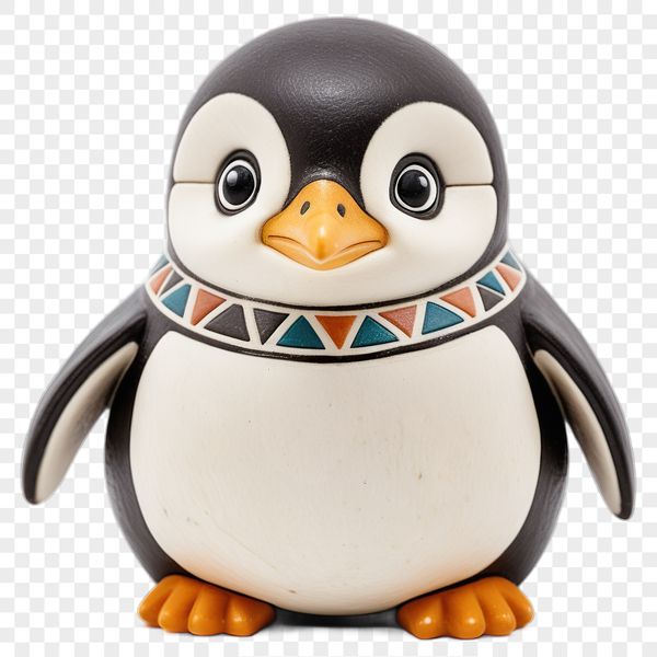 Adorable Penguin Standing on Rocks A baby penguin standing on rocky ground.
