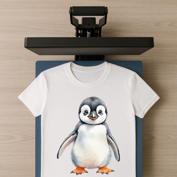 Baby Penguin Illustration A high-resolution illustration of a cute baby penguin in a transparent background, ideal for commercial and personal use.