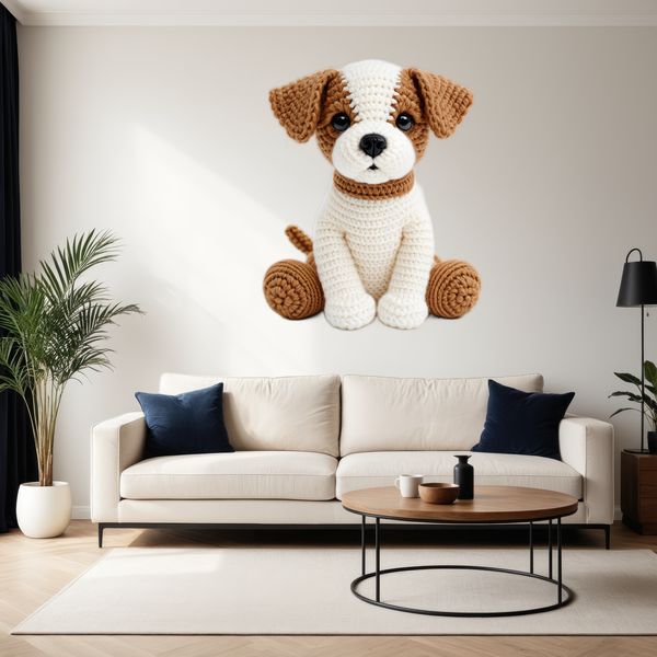 Whimsical Puppy Design for Commercial Use A clear background illustration of a playful puppy suitable for commercial and personal use as stickers, decals, or clipart.