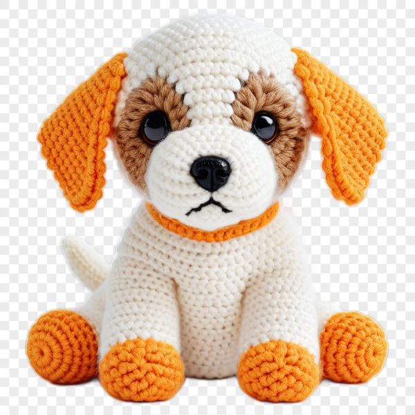 A cute, high-resolution image of a happy puppy in transparent PNG format.