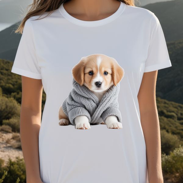 A cute and colorful dog illustration in a large PNG format suitable for various printing and digital uses.
