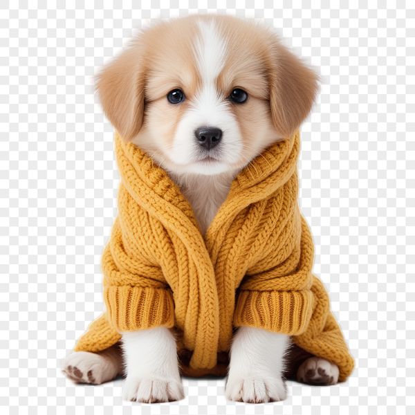 Cute Puppy PNG Image for Commercial and Personal Use A large, free-to-download PNG image of a small dog for commercial and personal use in various creative projects.