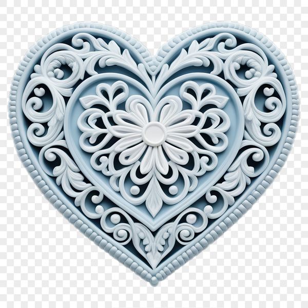 A heart icon with a clear background, suitable for sublimation printing or digital designs.