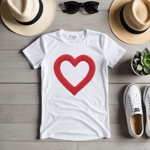 A clear transparent heart icon suitable for sublimation printing.