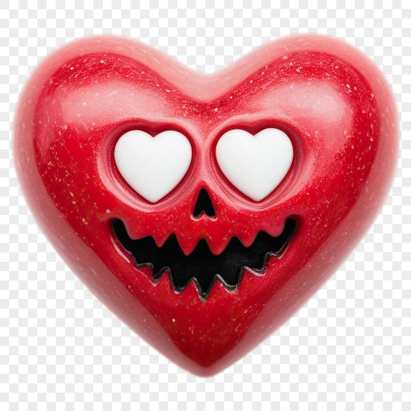 A transparent heart graphic with a clear background, suitable for high-resolution printing and digital designs.