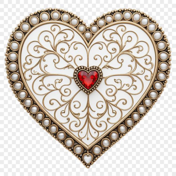 A large, high-resolution heart icon with a transparent background, ideal for print and digital use.