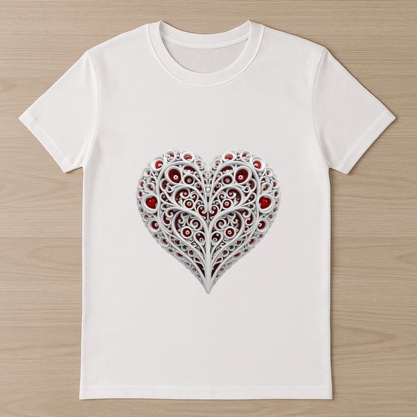 Large Clear Background Heart Image A high-resolution transparent love heart image suitable for commercial or personal use.