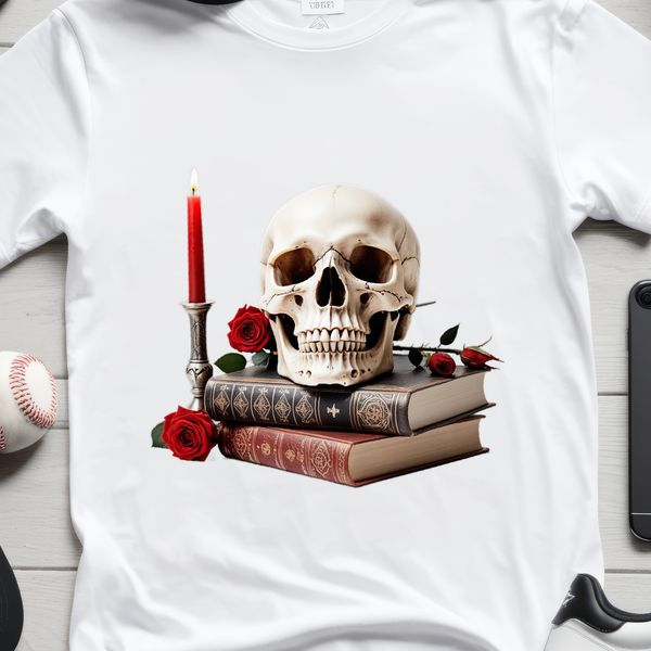 A transparent PNG image of a detailed skull with a clear background, ideal for sublimation and commercial or personal use.
