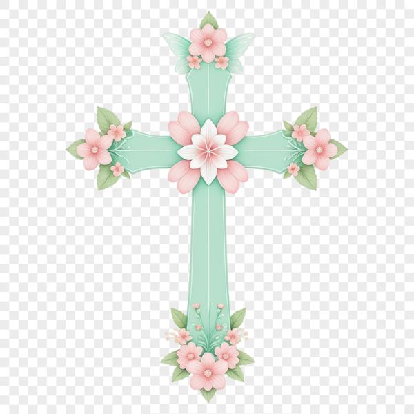 Religious Iconography Transparent PNG A high-resolution transparent image of a crucifix with clear background, suitable for various designs and applications.