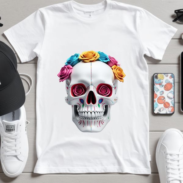 Transparent Skull PNG for Printing A high-resolution transparent skull PNG image with a clear background suitable for sublimation printing.