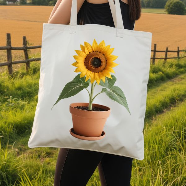 Vibrant Yellow Blooms in a Clear Background A high-resolution image of a sunflower plant in a clear background, suitable for commercial use.