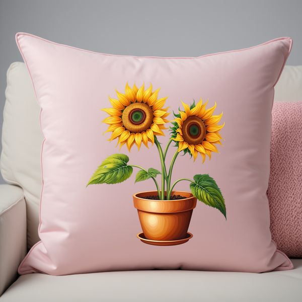 Vibrant Sunflower Illustration with Transparent Background A high-resolution sunflower image with a transparent background, suitable for commercial or personal use.