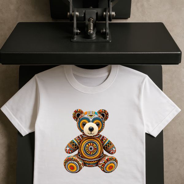 Fuzzy Friend Graphic A high-resolution transparent teddy bear graphic with a clear background.