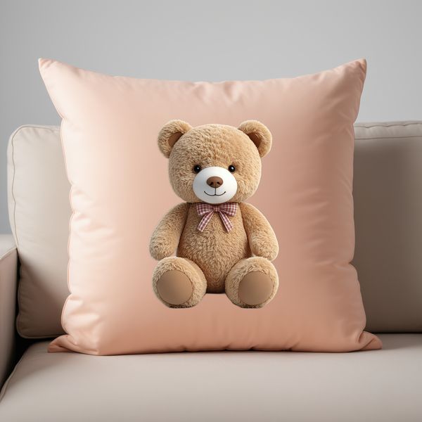 Cuddly Transparent Teddy Bear Graphic A large and clear transparent teddy bear graphic for personal or commercial use in various design projects.