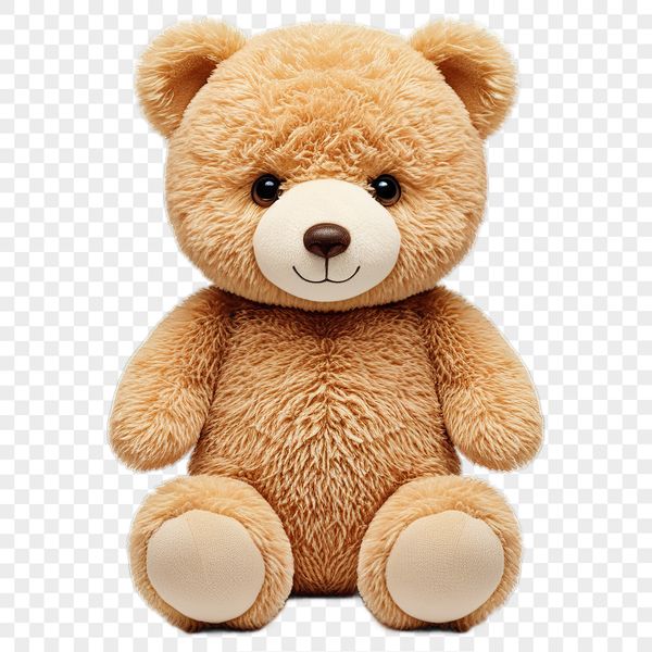 Transparent Teddy Bear Clip Art A large transparent PNG image of a cuddly teddy bear with a clear background.