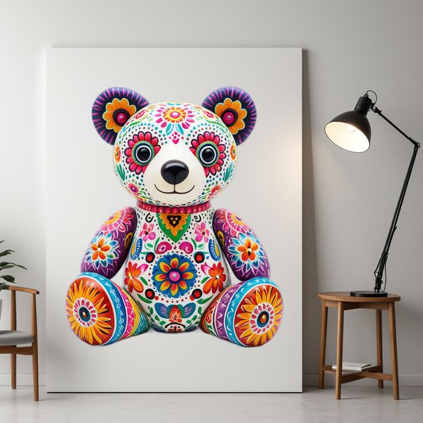 A high-resolution transparent image of a cuddly teddy bear with a clear background.