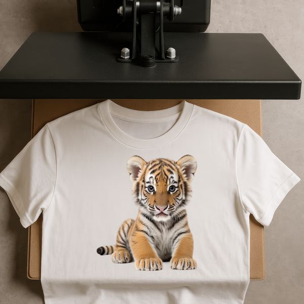 A close-up image of a tiger's face with a clear background, suitable for high-resolution printing or digital use.