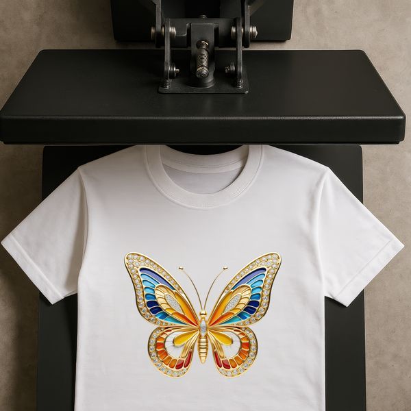 Delicate Butterfly Close-up Close-up illustration of an insect with delicate wings and a slender body, suitable for print use or web design projects.