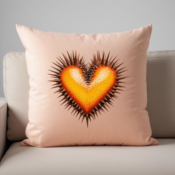 Stylized Heart Symbol PNG Image A large, hi-res PNG graphic of a stylized heart icon suitable for commercial and personal use in various design projects.