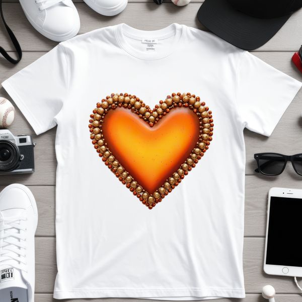 Vibrant Heart Icon A high-resolution transparent heart icon with a clear background in PNG format.