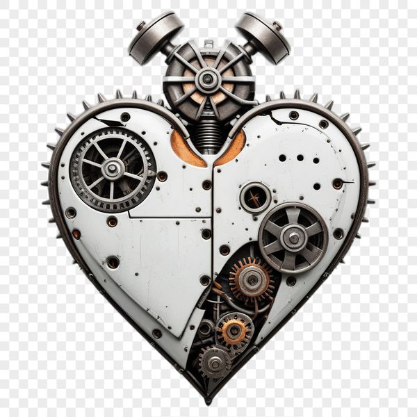 Heart Graphic with Transparent Background A simple, high-resolution PNG heart graphic with a transparent background.