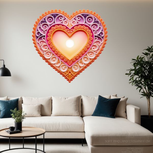 Sublimation Print Quality Heart Design A transparent heart icon with a clear background, suitable for sublimation printing and commercial use.