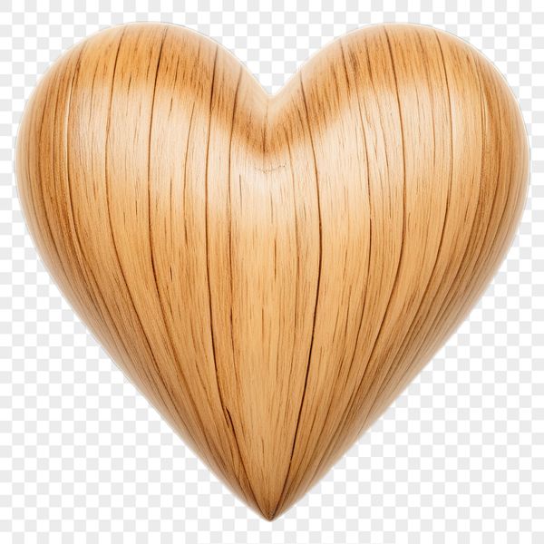 A high-resolution transparent heart icon with a clear background.